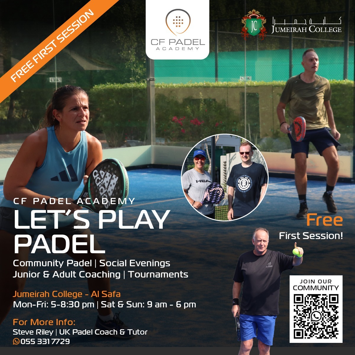 CF Padel Academy - Jumeirah College — photo 5