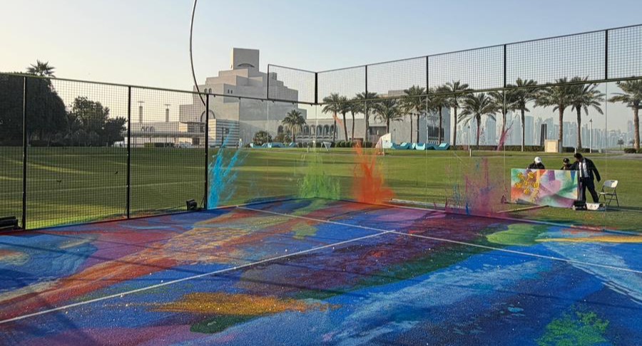 Premier Padel x Art Basel Qatar Edition designed by Mr.D 1987 — photo 2